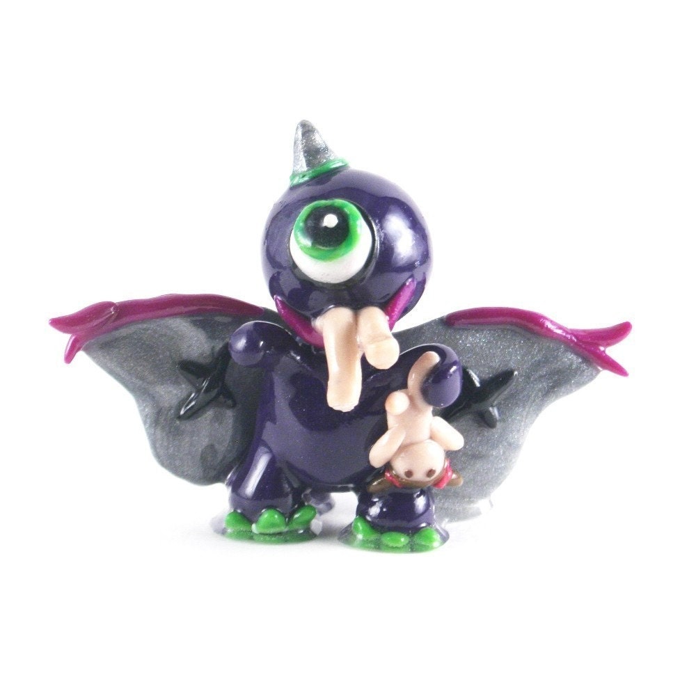 One Eyed One Horned Flying Purple People Eater - Wee Creature Monster Made to Order