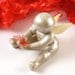 Go Tell My Mommy I'm Okay - angel baby clay sculpture with colored butterfly - made to order