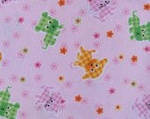 Flannel Dogs and Cats Remnant --- 25 inches (((buy 3 yards get FREE shipping with coupon code 3yards)))