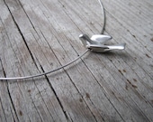 Peace Bird Pendant, Sterling Silver