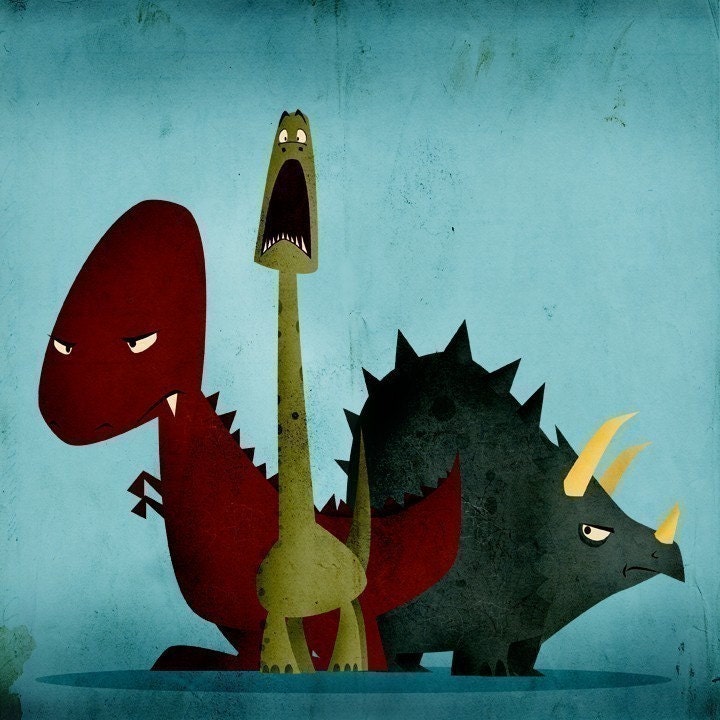 Dino Sore - Print 8x10