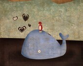 Bird and Whale - Print 8x10
