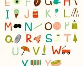 Alphabet Poster BurntPeachCobbler 11x14