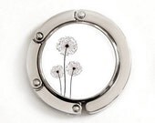 Bag Hook Purse Hook -  Spring Dandelions (White)