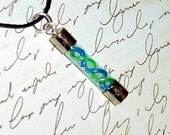 Resident Evil - Blue and Green Mixed Virus Charm Necklace