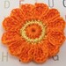 Crocheted Fall Flowers -Set of 2