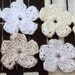 White Neutral Small Crochet Flowers