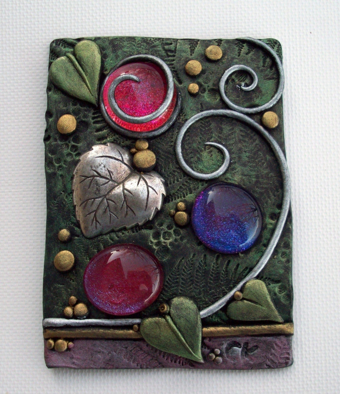 ACEO Rainbow Droplets on the Forest Floor