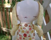 My friend Bernice Bunny a handmade cloth doll
