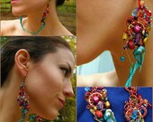 Feather earrings:  Candy Coated Birds of Paradise