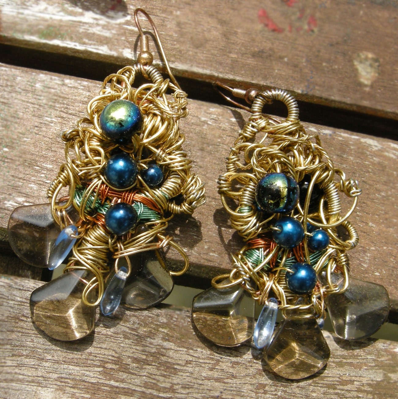Psychedelic Teardrop Earrings