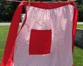 Farmhouse Apron...In the Garden...Amish Handmade, Kitchen or Garden Apron...SALE