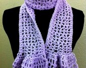 Lacy Scarf no. 4 with Ruffles Crochet Pattern PDF - permission to make what you sell