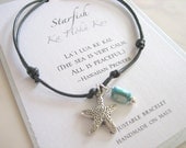 Starfish Adjustable Cord Bracelet