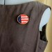 Brooch Hand Embroidery American Flag Brooch Colonial Knots Red White Blue