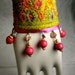 Carnival Dreams Hand Embroidered wrist cuff