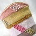 Fabric Textile Bracelet Cuff Hand Embroidered Colorblock Wool Cuff