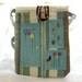 Ipad Mini Case Kindle Nook eReader Cover Flower Garden Hand Embroidery hand embroidered  Blue Green