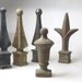 Vintage Primitive French Decor Wrought Cast Iron Finial