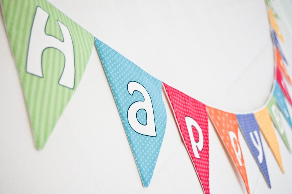 Happy Birthday  Flags/Bunting