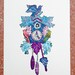 Night Birds Cuckoo Clock Print