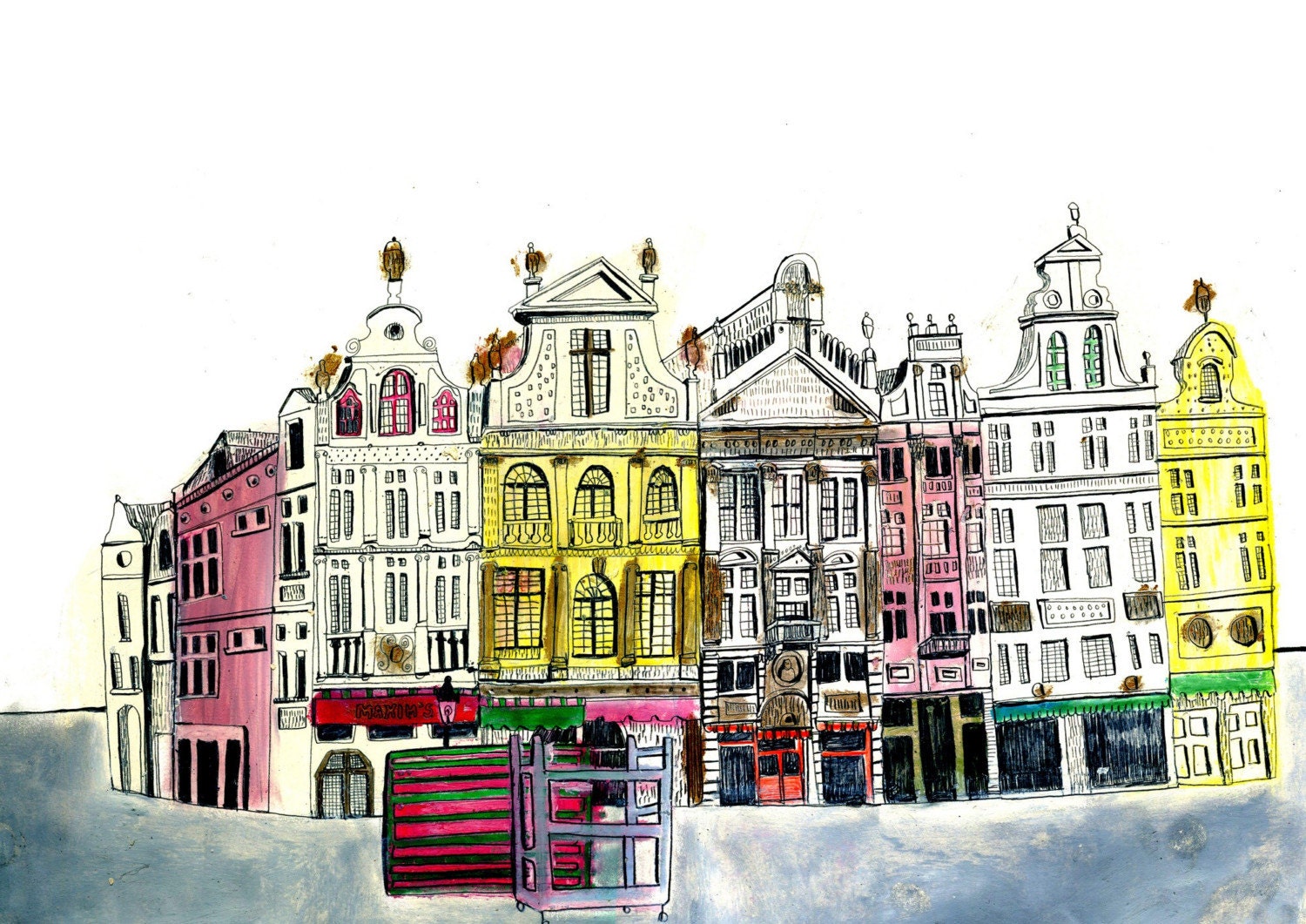 Brussels A3 Print