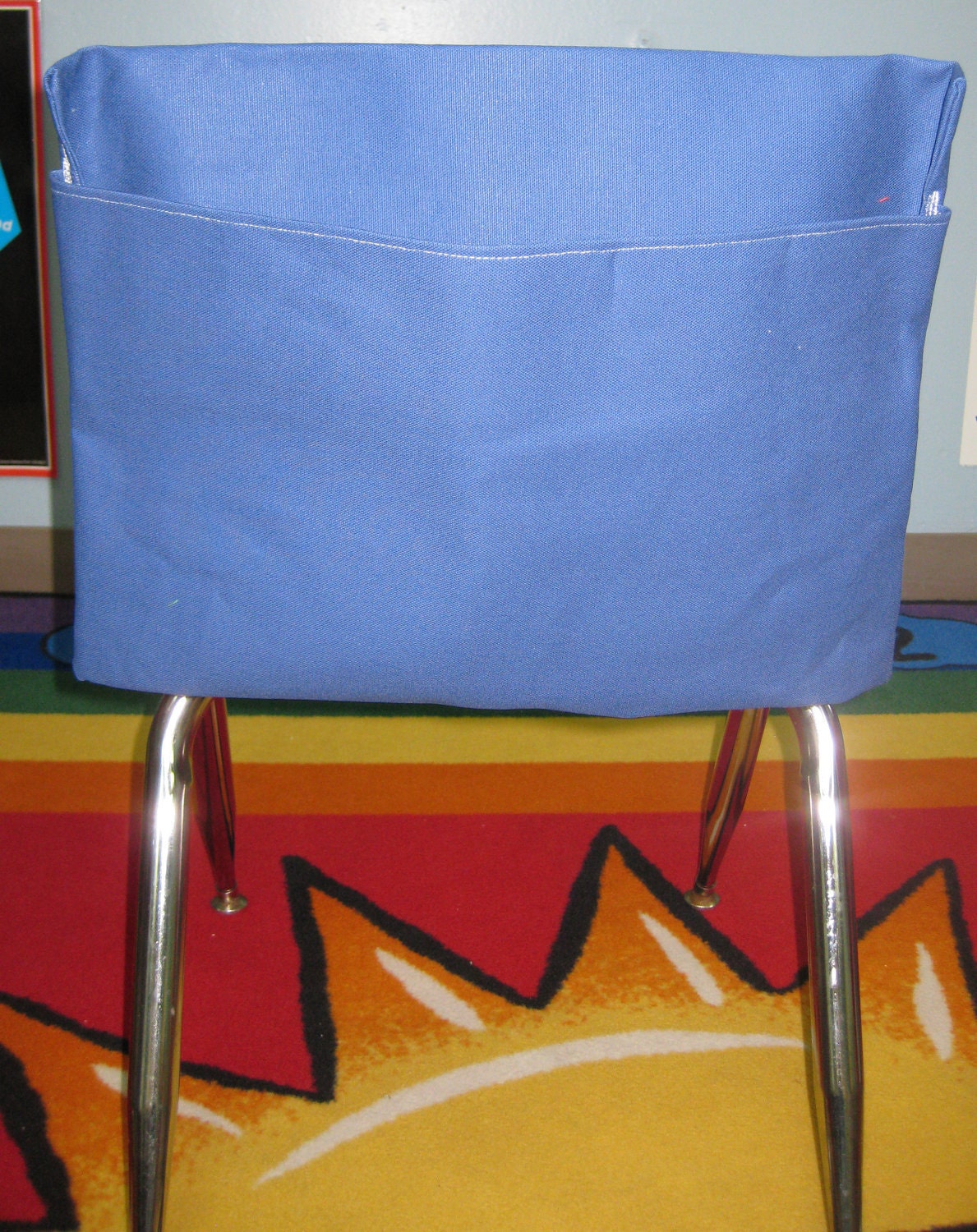 1 MEDIUM Chair Pocket Seat Desk Sack Washable Colored Duck Cloth You Choose the COLOR Chair Pocket Factory