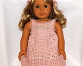 PDF Crochet Pattern - American Girl Doll Clothes 29 - Dress and Hat