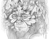 Greenman Original Drawing