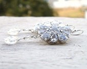 Bridal Earrings Swarovski Crystal Cubic Zirconia Chandelier Earrings - Bianca E1 Wedding Jewelry