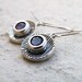 Amethyst Gemstone Sterling Silver Dangle Earrings - SS1Wedding Jewelry