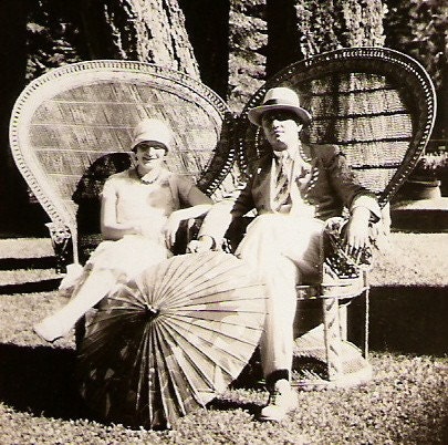 Fabulous Flapper And Dapper Dude Vintage 1920s Photo