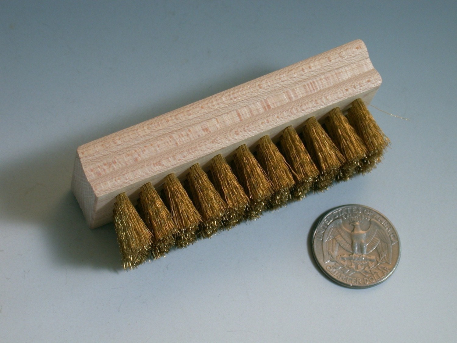 Soft Brass brush for brushing clean newly pickled items after soldering Longer lasting than other styles