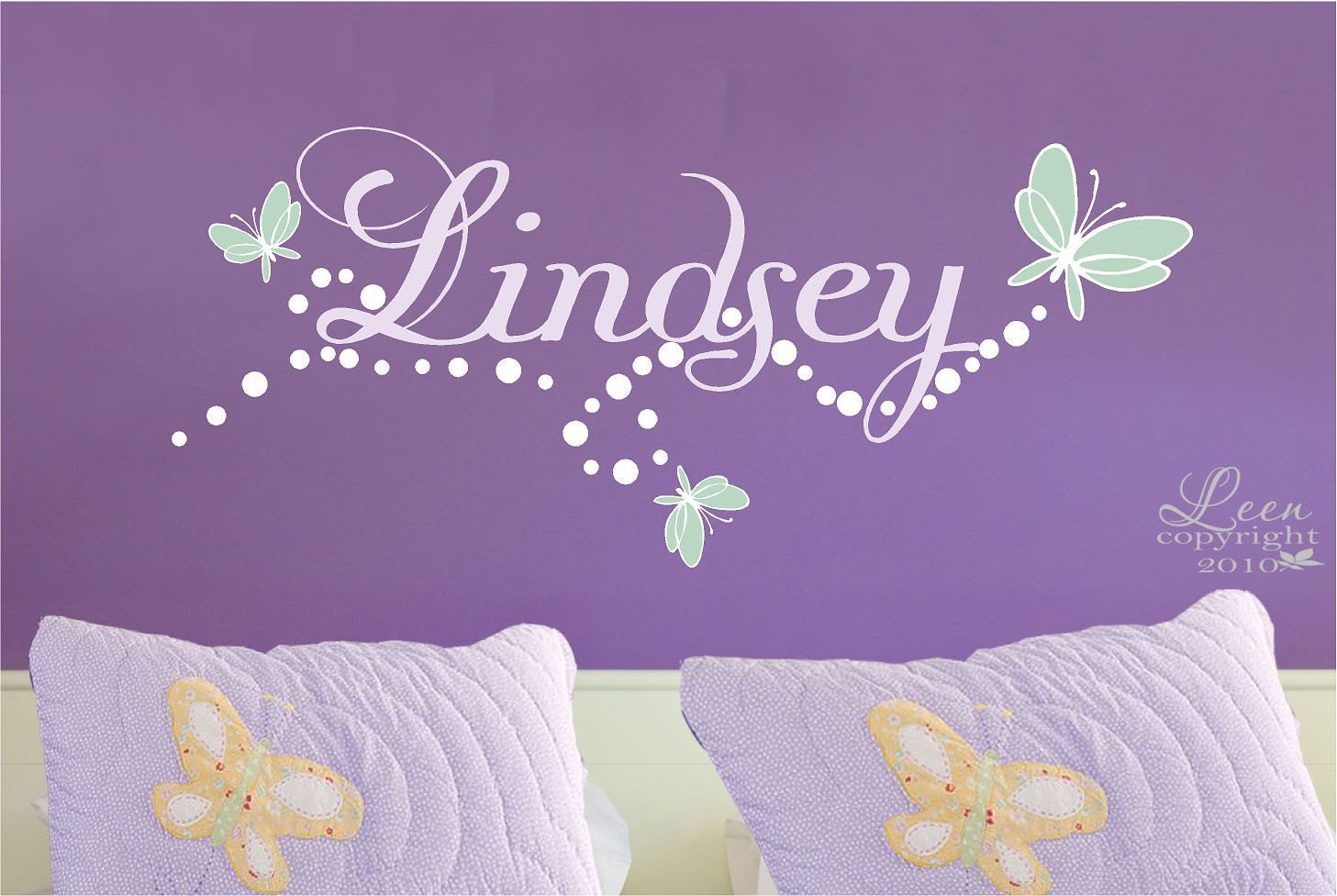 Butterfly Name Wall Decal