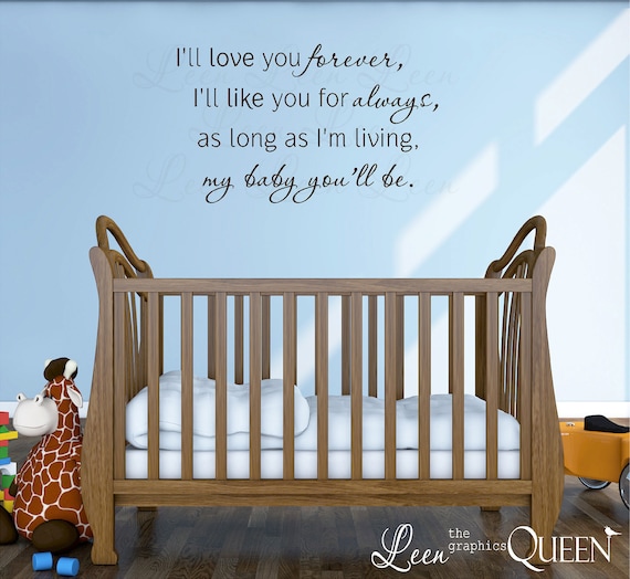 I'll Love You Forever Wall Decal Saying