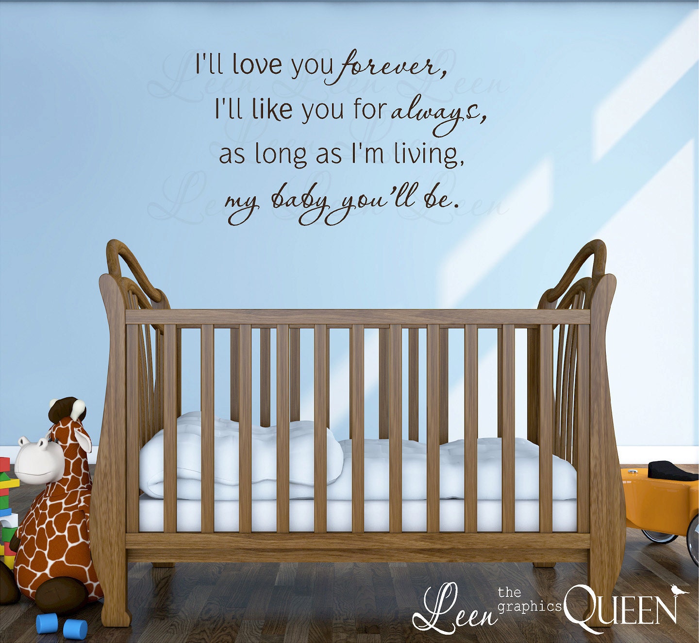 I'll Love You Forever Wall Decal Saying