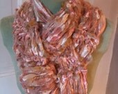 Knit Scarf Soft Pinks Seashells Glam Photo Shoot