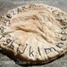 Hand Stitched Alphabet  Candle Mat, Primitive, School, Teachers