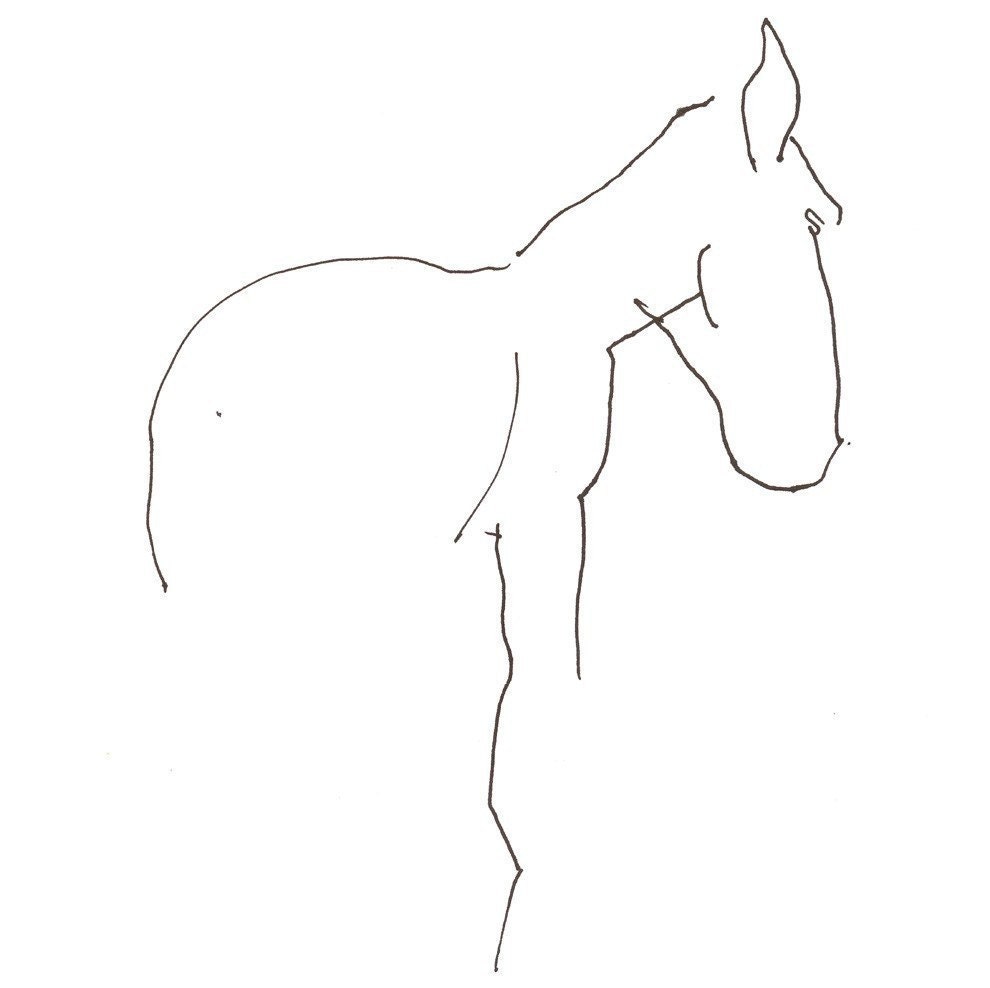 quiet horse 8X10 art print