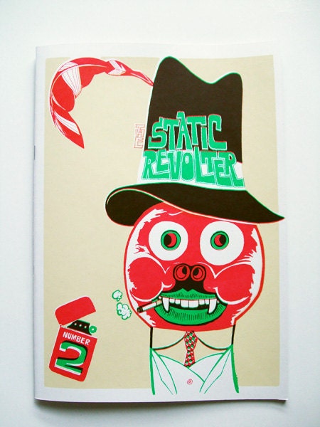 The Static Revolter No.2 screenprinted comic zine