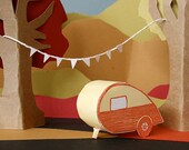 letterpress card DIY teardrop camper