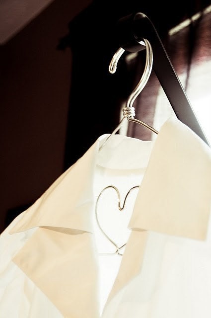 Silver Lingerie Hanger The Original I Heart You Hanger by LilaFrances