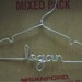 Personalized Wire Hanger, Eight Inch, for Infants or Decoration The Original by LilaFrances