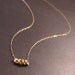 Two-Toned circles necklace - 14k gold and sterling silver - small and simple