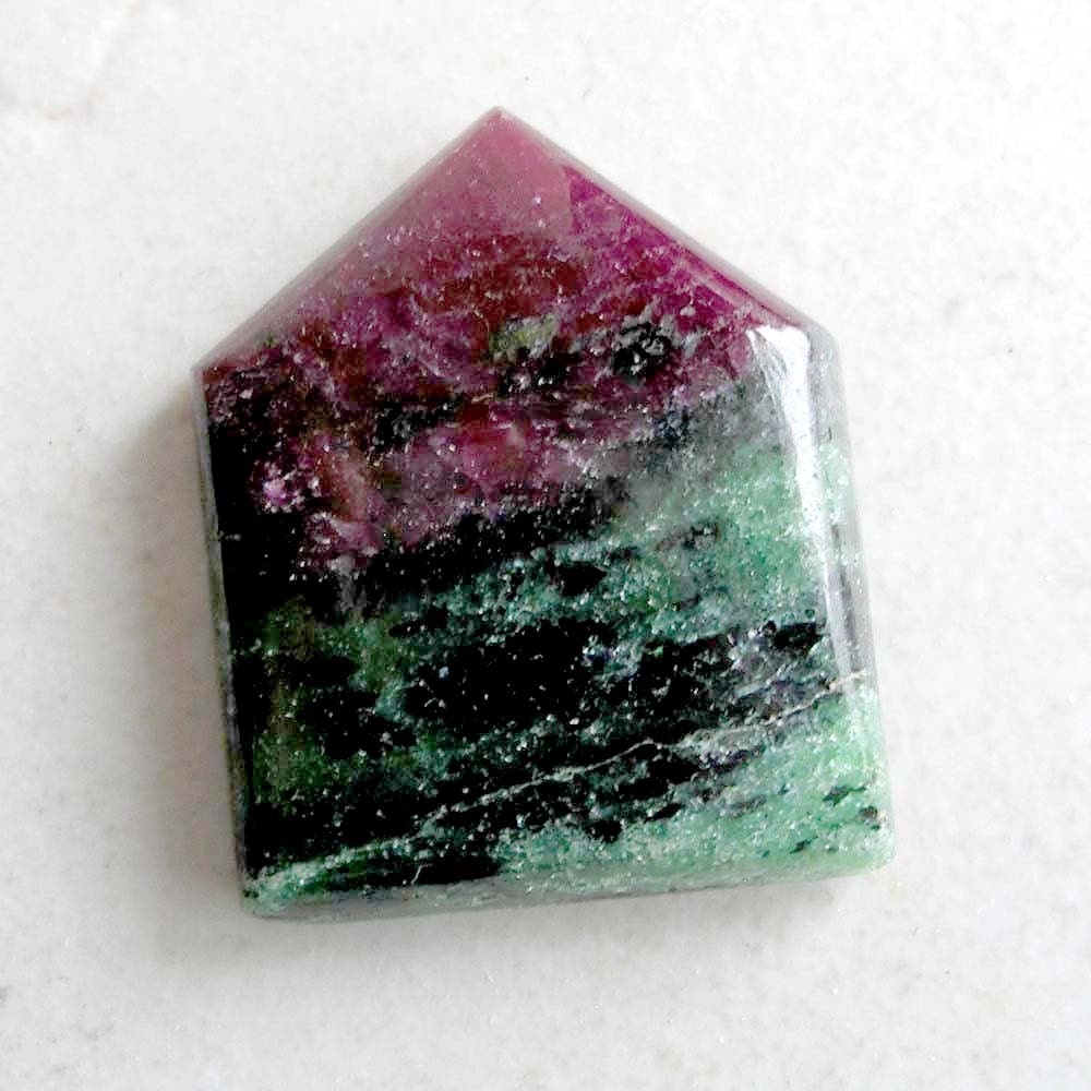 Ruby Zoisite Cabochon- Arrow Shaped Custom Cabochon