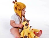 Instant Download, Crochet Giraffe Hat PDF Pattern - PDF File Only