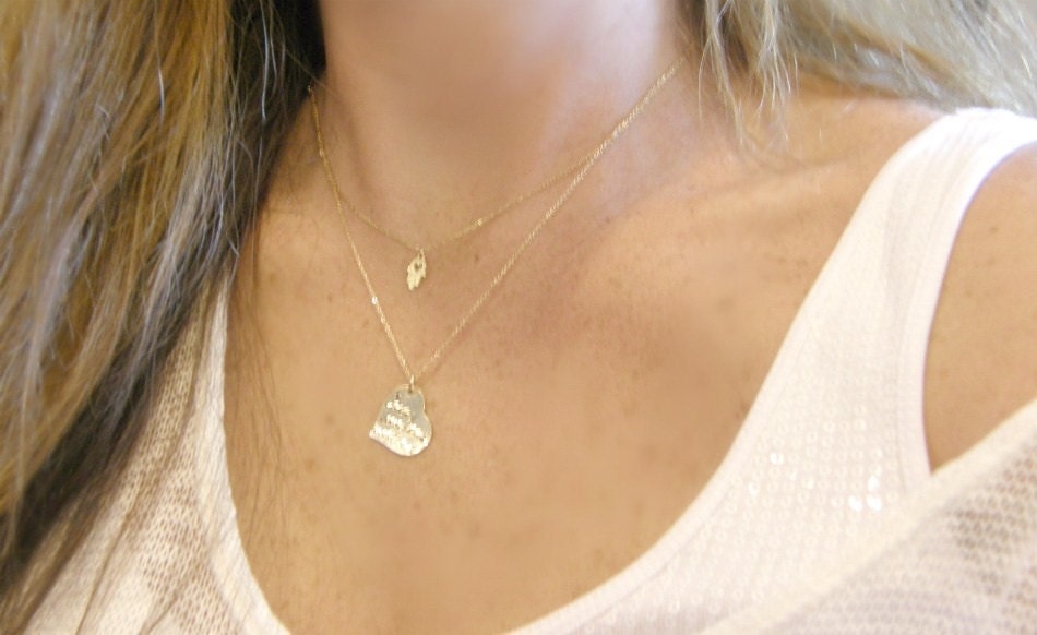 i carry your heart with me - Inspired by the beautiful poem by E E Cummings- Hand Stamped By Simag