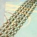 Flat Oval Chain Antique Brass Soldered 9mm  3' AB10