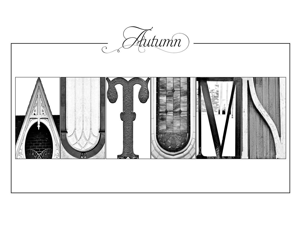Alphabet Letter Photography - Photo Letter Art - Custom Name Art - Photo Name
