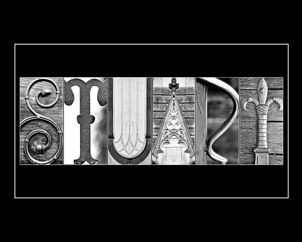 Custom Alphabet Letter Photo Art - Custom Letter Photography Sign - 11x14 Nursery Print